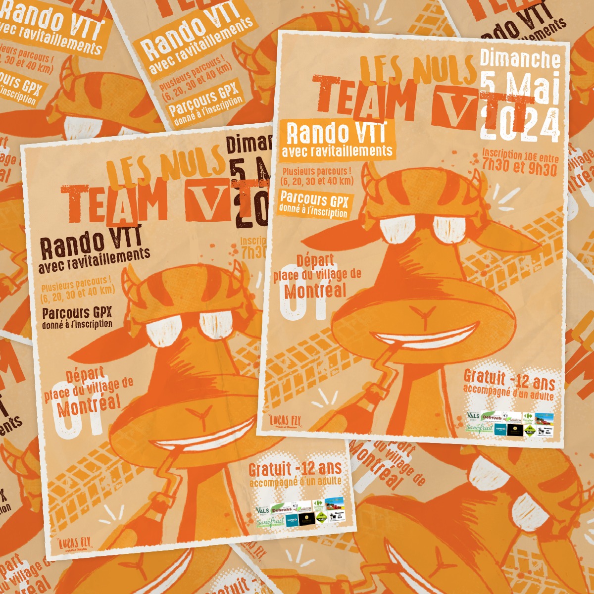 Affiche Les Nuls Team VTT